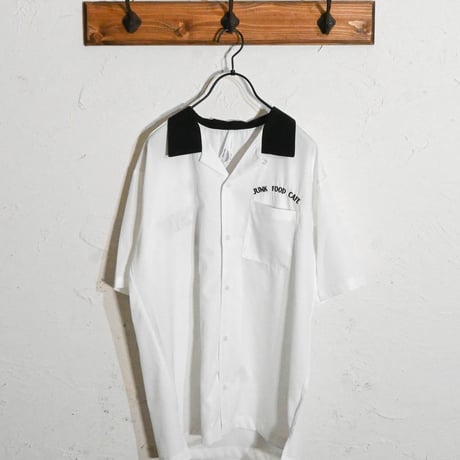 ポリエステル ストレッチ 半袖ボーリングシャツ