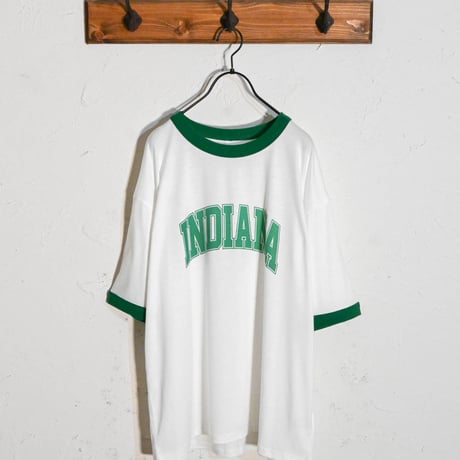 16/TC 天竺カラー杢 リンガーTシャツ(INDIANA)