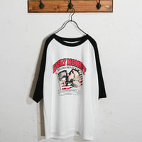 16/TC天竺 ラグランTシャツ(イーグル、モーターサイクル)