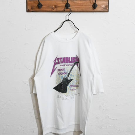 16/TC天竺 プリントロックTシャツ(Guitar)