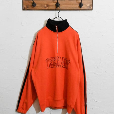 TC 裏毛 ハーフZIP 袖ライン PO