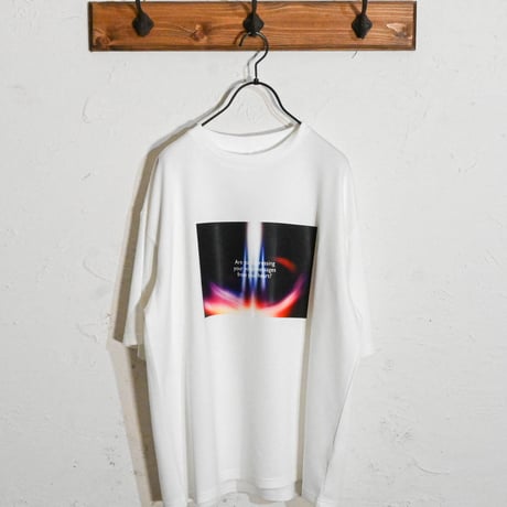 ダンボールニット クルーネック転写プリントTシャツ(スピリチュアル)
