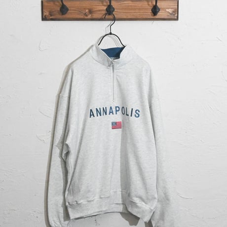 ミニ裏毛 ハーフZIPスウェット(ANNAPOLIS)