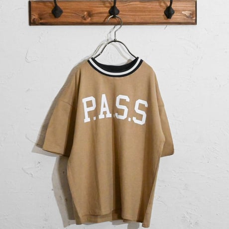ラインリブ 柄込みTシャツ