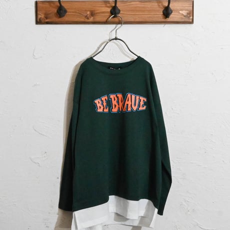 フェイクレイヤードBIGロングTシャツ