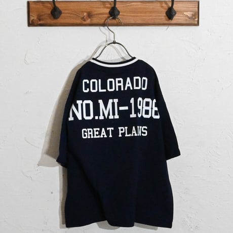 ラインリブ 柄込みTシャツ