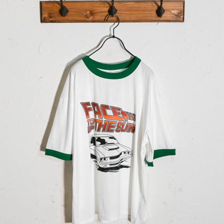 16/TC 天竺カラー杢 リンガーTシャツ