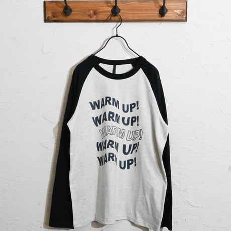 16/天竺ラグラン プリントTシャツ（WARM UP!）
