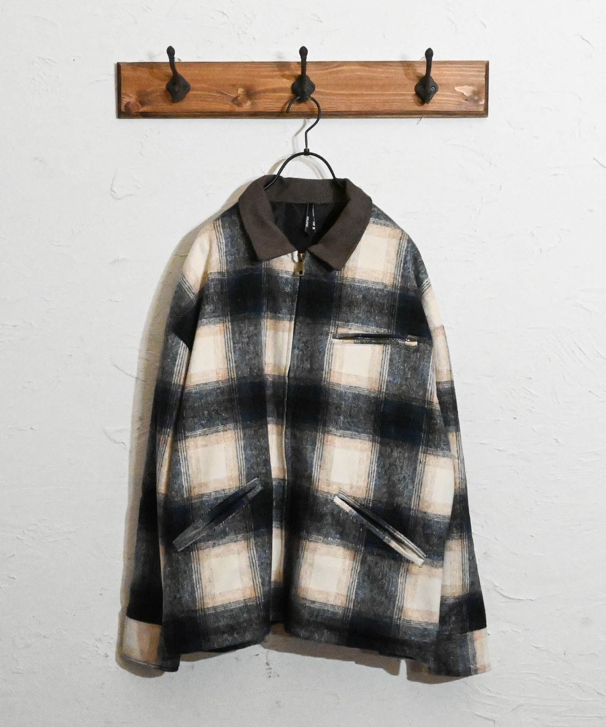 00s 美品 GAP オンブレ チェック ウールジャケット 裏地コーデュロイ 00s 美品 GAP オンブレ チェック ウールジャケット 裏地コーデュロイ