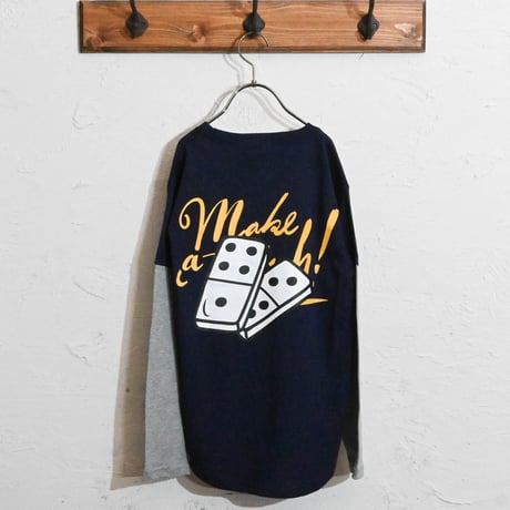 ちょいBIGフェイクレイヤード ロングTシャツ