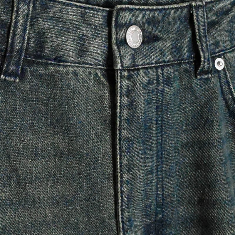 12oz デニムダメージ オーバーダイバギーパンツ | Anytime Songs