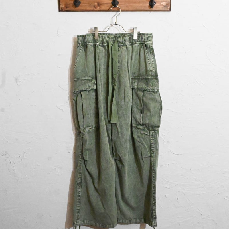 硫化染めツイル EXTRA-WIDE カーゴパンツ | Anytime Songs