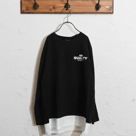 フェイクレイヤードBIGロングTシャツ