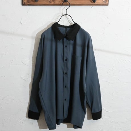 ポリストレッチ クレリックシャツ