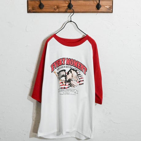 16/TC天竺 ラグランTシャツ(イーグル、モーターサイクル)