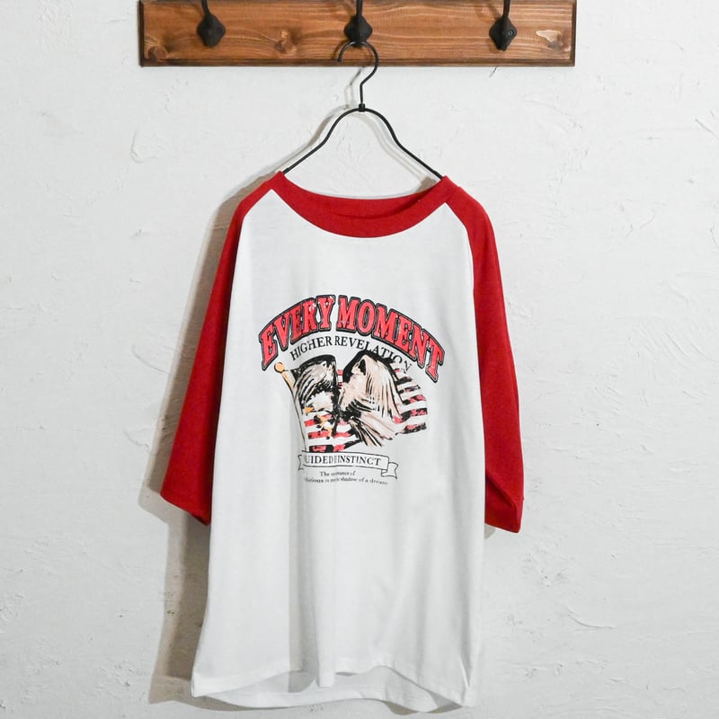 16/TC天竺 ラグランTシャツ(イーグル、モーターサイクル) | Anytime Songs