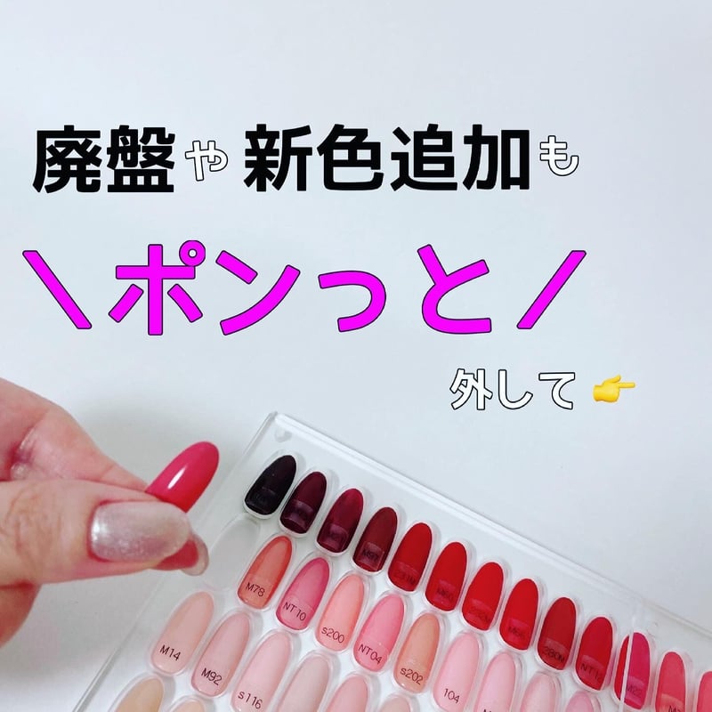 チップ収納式カラーチャート | miunail's STORE