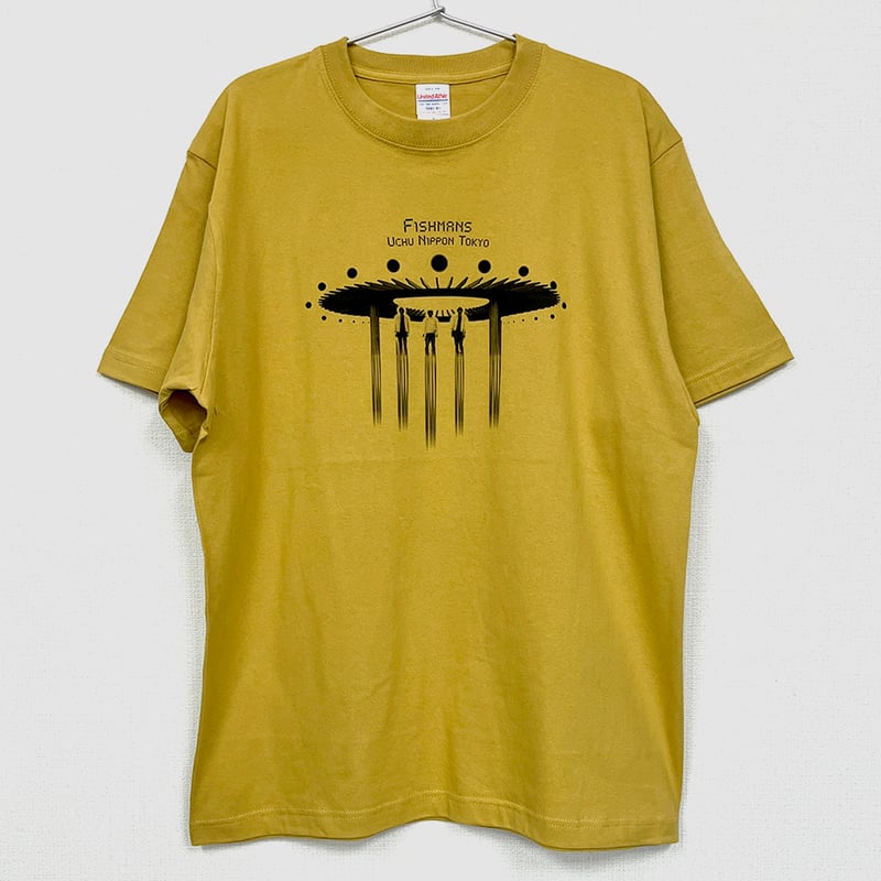 FISH Tokyo tee (hazy yellow) | FISHMANS STORE