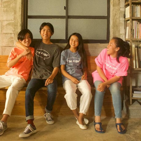 I'M FISH tee(blue jean)