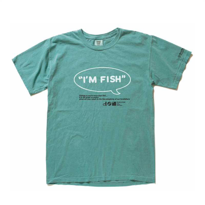 I'M FISH tee (seafoam) | FISHMANS STORE