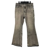 GOAR】STRAPPED OIL FLARE PANTS | AURUM