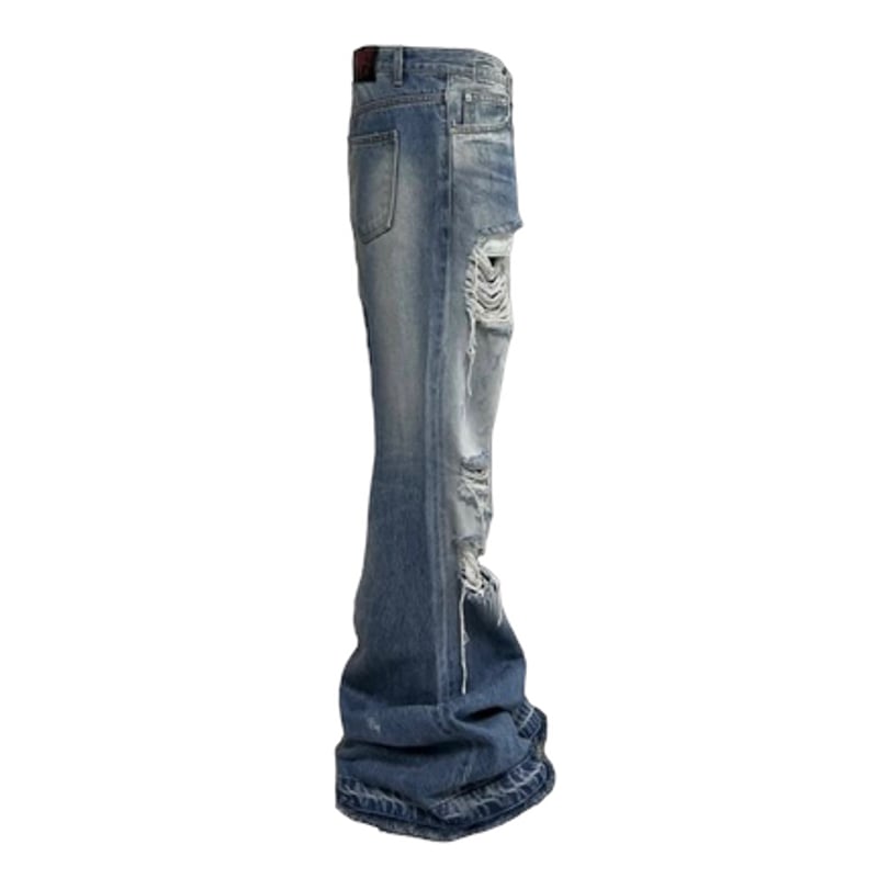 EMOSTANCECLUB】DESTROYED FLARE JEANS | AURUM EMOSTANCECLUB】DESTROYED FLARE JEANS | AURUM