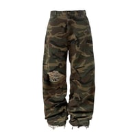 GOAR】STRAPPED OIL FLARE PANTS | AURUM