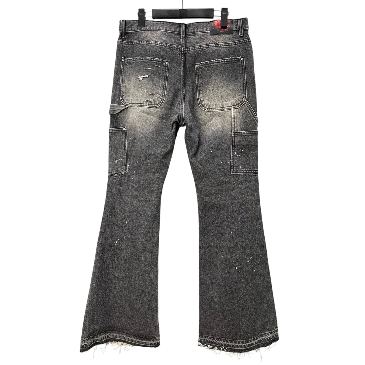 EMOSTANCECLUB】PAINTED FLARE FIT CARPENTER JEAN