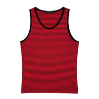 【P.O.S】BORDER TUNK TOP RED