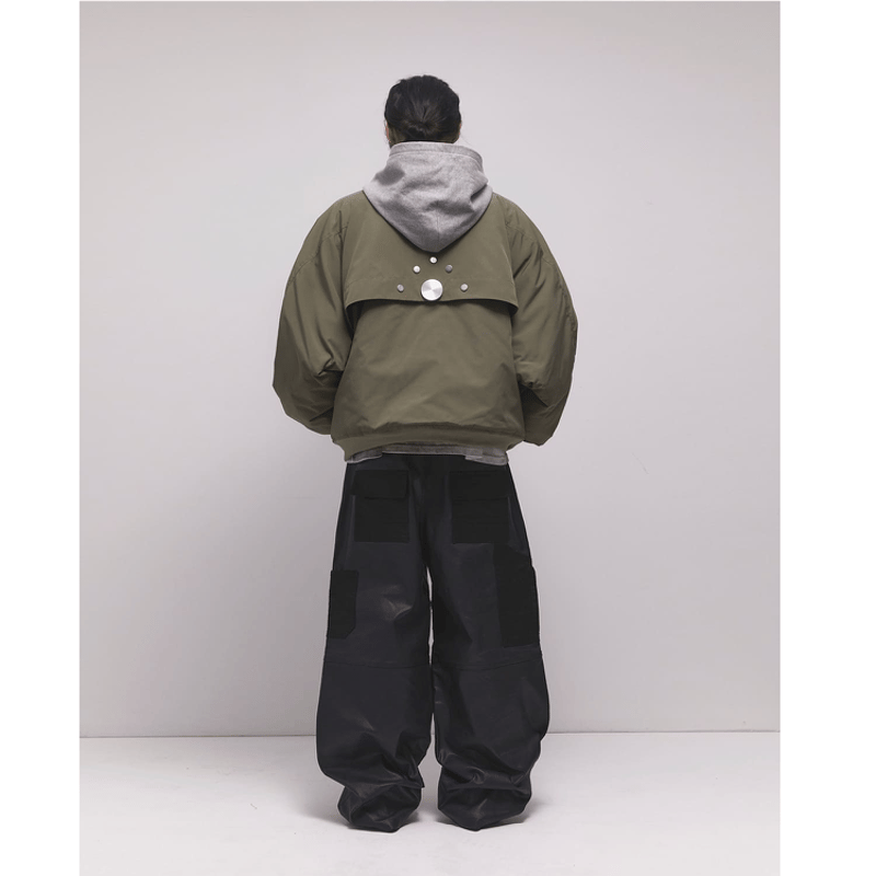 ジャケット・アウター side service MAGNETIC SNAIL BOMBER SIDE SERVICE】MAGNETIC SNAIL BOMBER KHAKI | AURUM