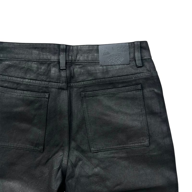 GOAR】STRAPPED OIL FLARE PANTS | AURUM