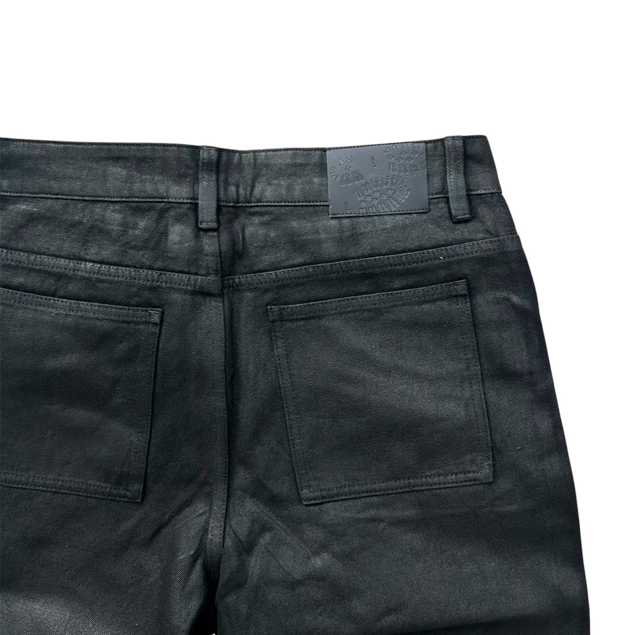 GOAR】STRAPPED OIL FLARE PANTS | AURUM