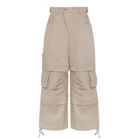 GOAR】ZIPPER WAIST PANTS CROC BLACK | AURUM