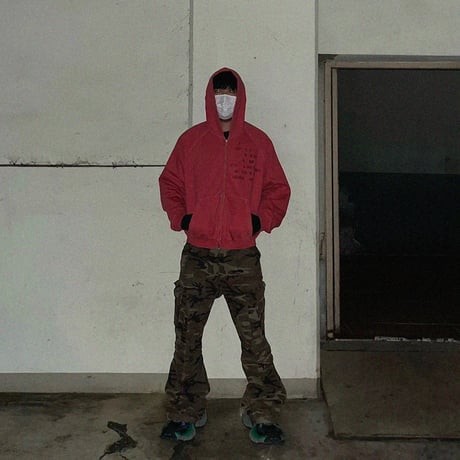 【ADONIS ORBIT PROJECT】TRINITY HOOD ZIP-UP RED