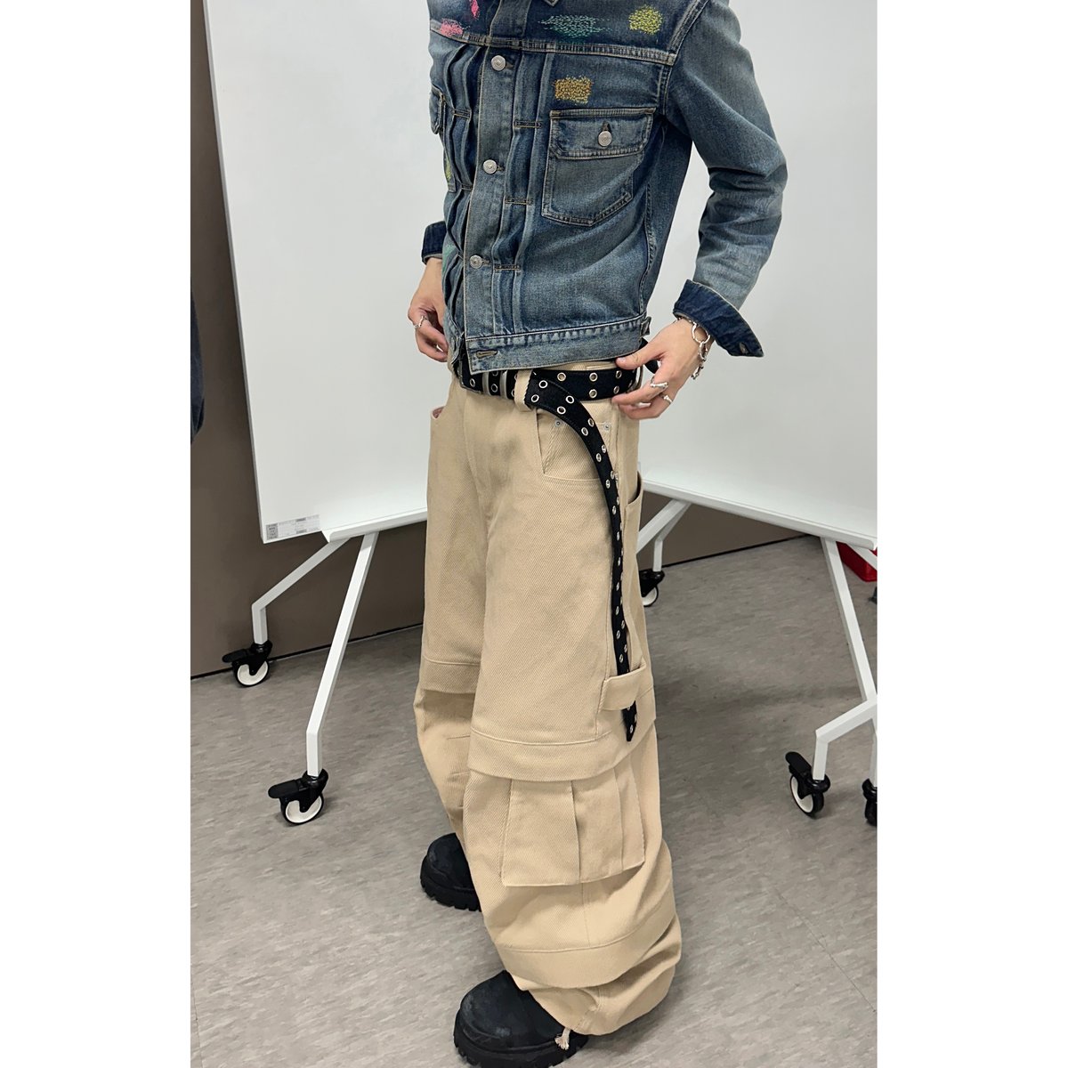 パンツ KAMIEN TITAN BAGGY PANTS emostanceclub KAMIEN】TITAN BAGGY PANTS BEIGE | AURUM