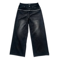 EMOSTANCECLUB】PAINTED FLARE FIT CARPENTER JEAN
