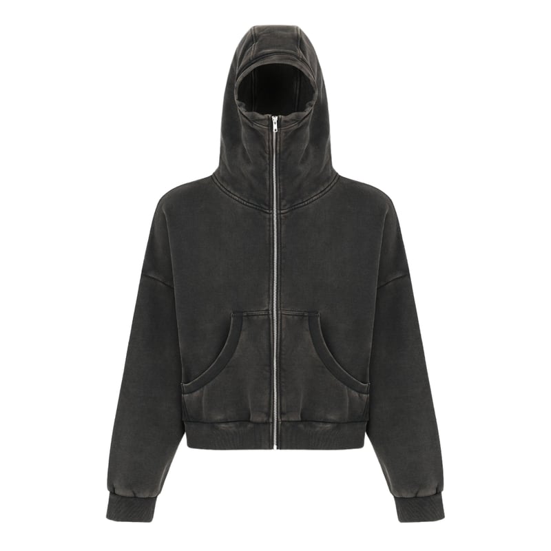 Entire studios FULL ZIP WASHED BLACK