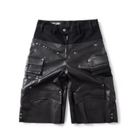 【VILLAIN】VL LEATHER CARGO JORT