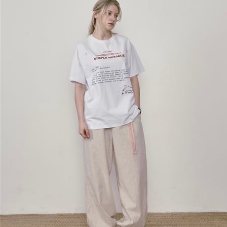 【HONO REPORT】LETTER T-SHIRT WHITE