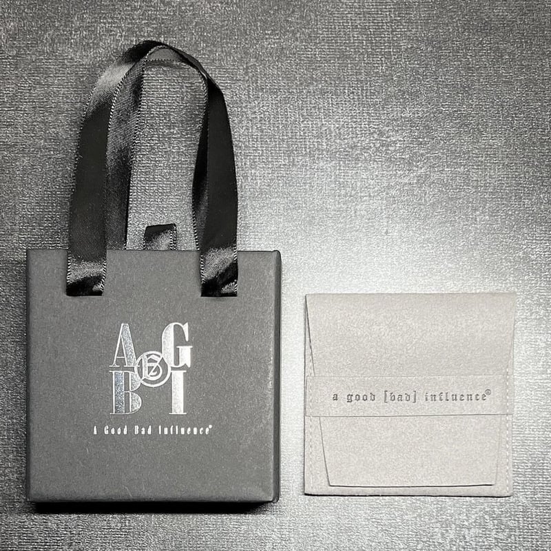 A GOOD BAD INFLUENCE】AGBI LOGO EARRING SILVER A GOOD BAD INFLUENCE】AGBI LOGO EARRING SILVER