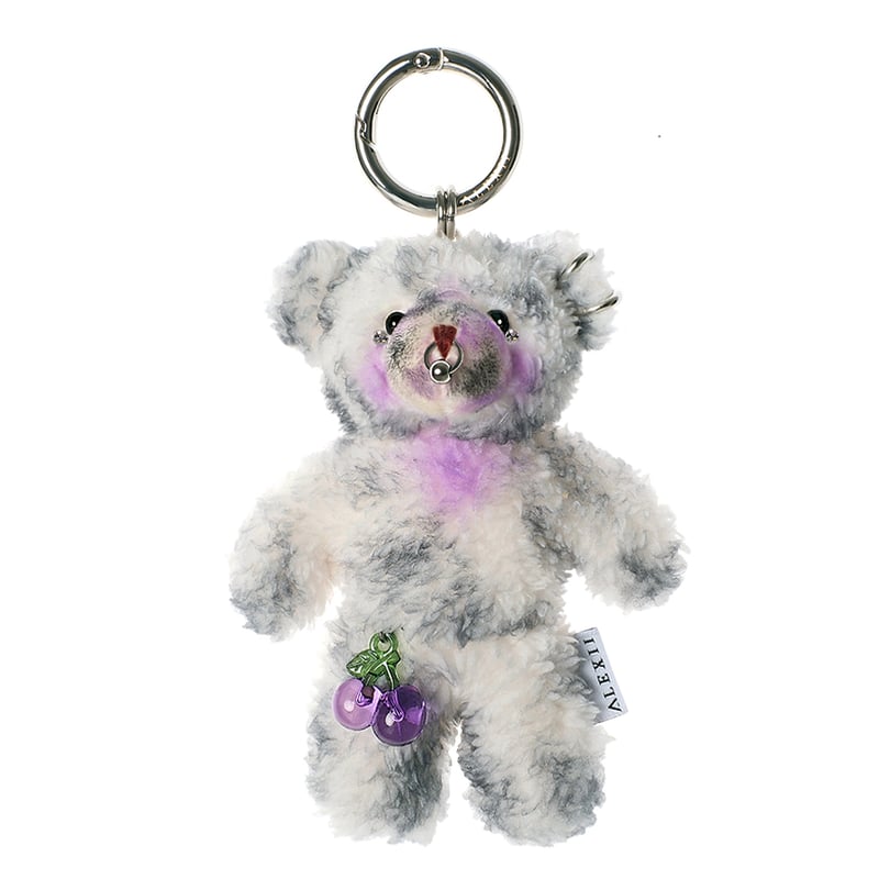 【新品】ALEXII BEAR キーホルダー ALEXII】(韓国の人気) レインボー BEAR くまのキーホルダー