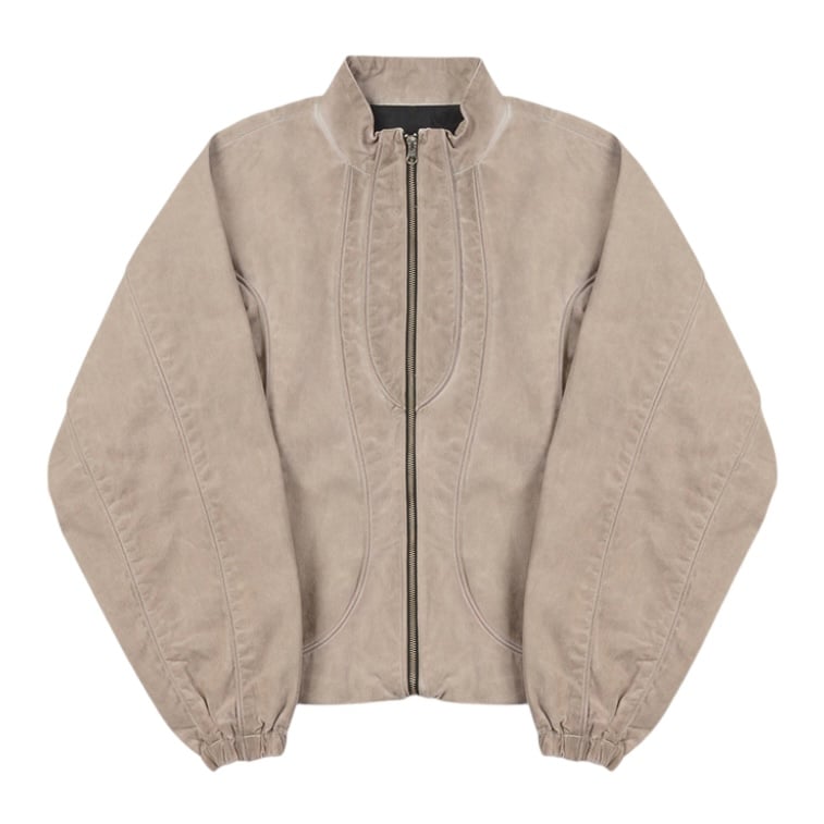 SIDE SERVICE】VEIN WASHED JACKET BEIGE | AURUM