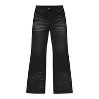 EMOSTANCECLUB】DESTROYED FLARE JEANS | AURUM