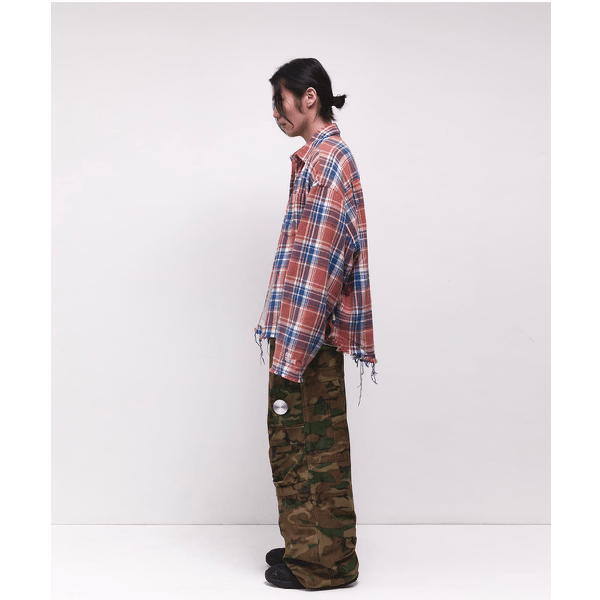 トップス Side Service FLANNEL SHIRT JAKCET SIDE SERVICE】JAPANESE FLANNEL SHIRT JAKCET PIN