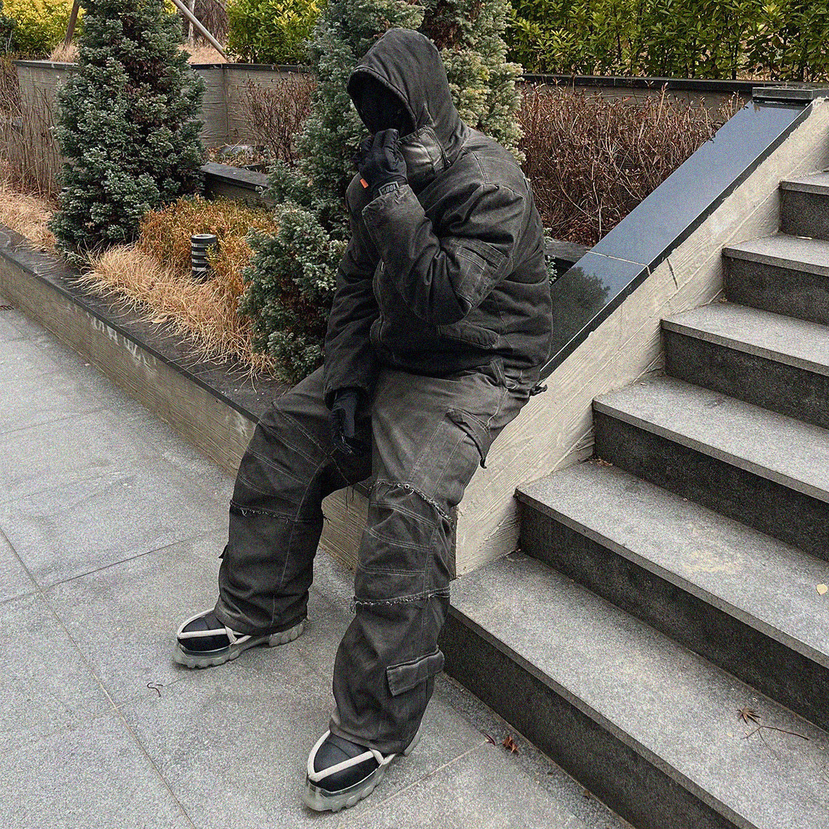 パンツ ADONIS ORBIT PROJECT ROPE BERMUDA PANTS ADONIS ORBIT PROJECT】ROPE BERMUDA PANTS BLACK