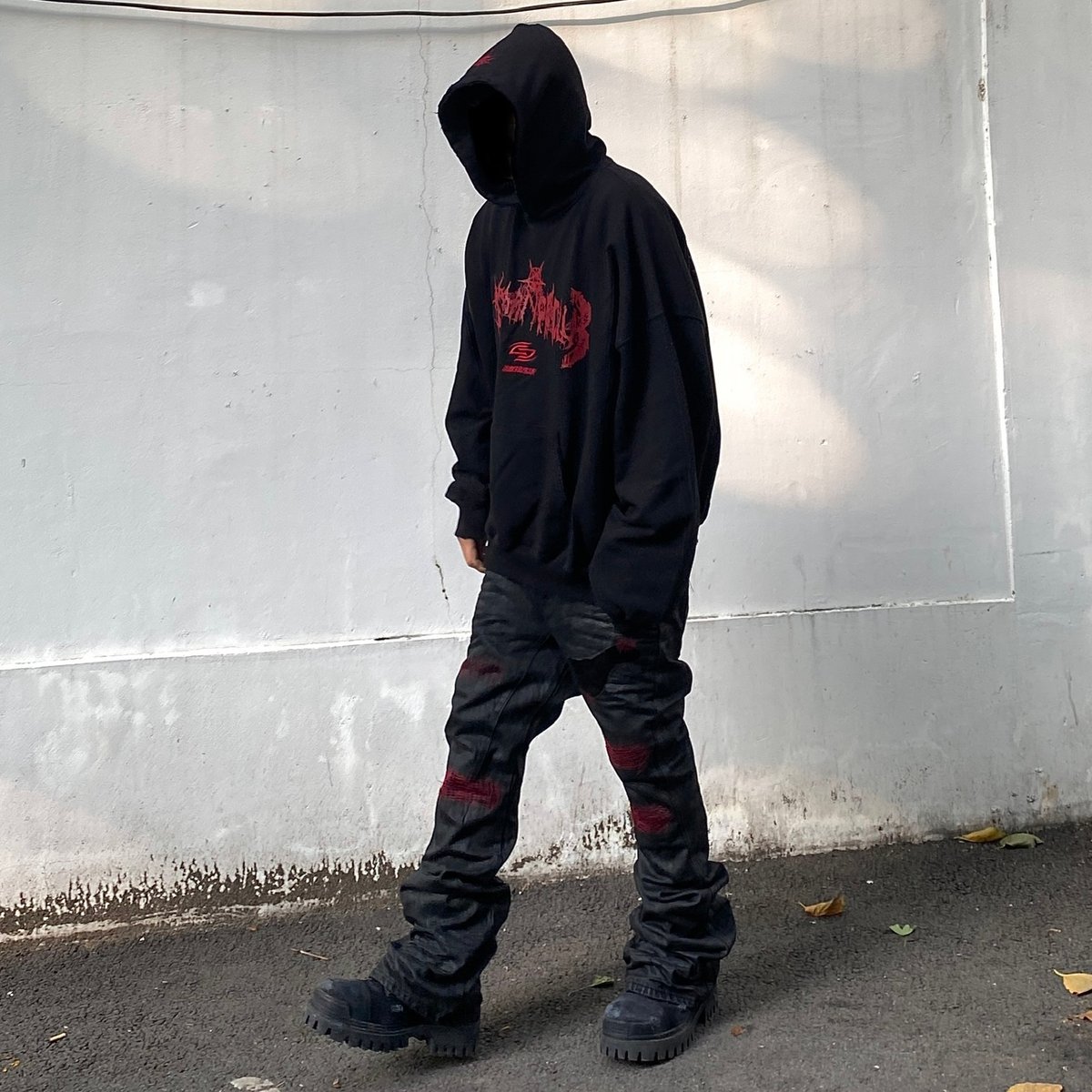 EMOSTANCECLUB】× UNDERMYCAR DOUBLE LOGO OVERSIZ 