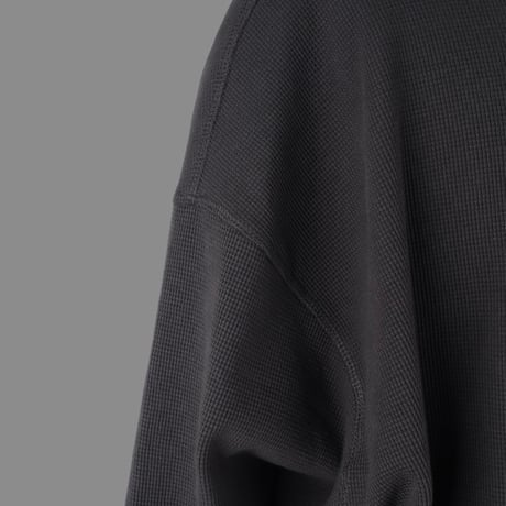 【AWENDE】REQUIEM PATCH WAFFLE L/S DARK GRAY