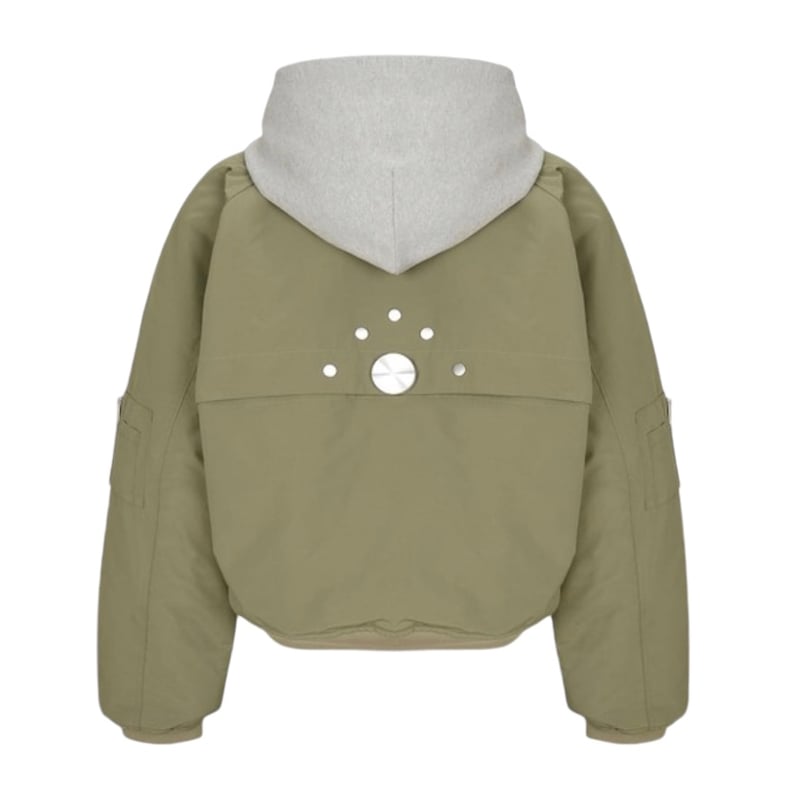 SIDE SERVICE】MAGNETIC SNAIL BOMBER KHAKI | AURUM