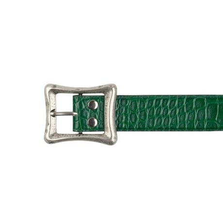【EMOSTANCECLUB】CORE BELT - CROC EMBOSSED GREEN