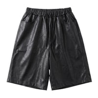 【P.O.S】ECO LEATHER WIDE SHORTS
